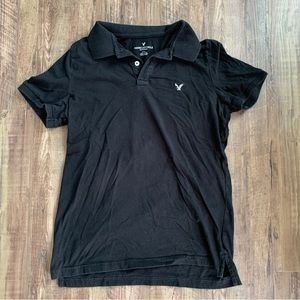American Eagle Black Polo